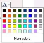 Color dropdown