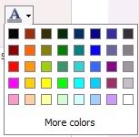 Color dropdown